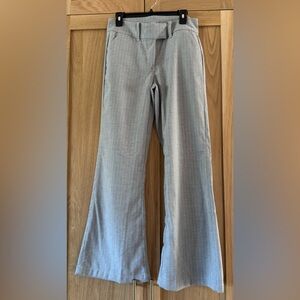 American Eagle Outfitters Light Gray Baggy Flare Trousers